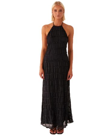 Black Halter Maxi Dress