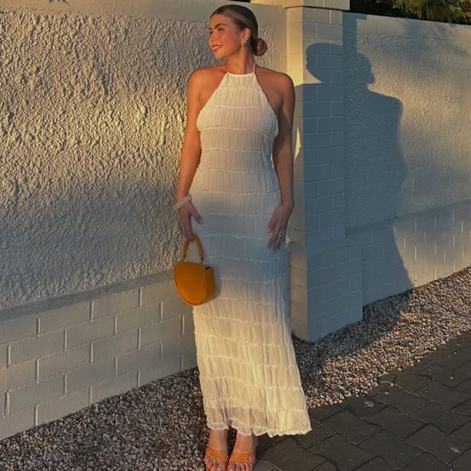 Black Halter Maxi Dress - Image 5